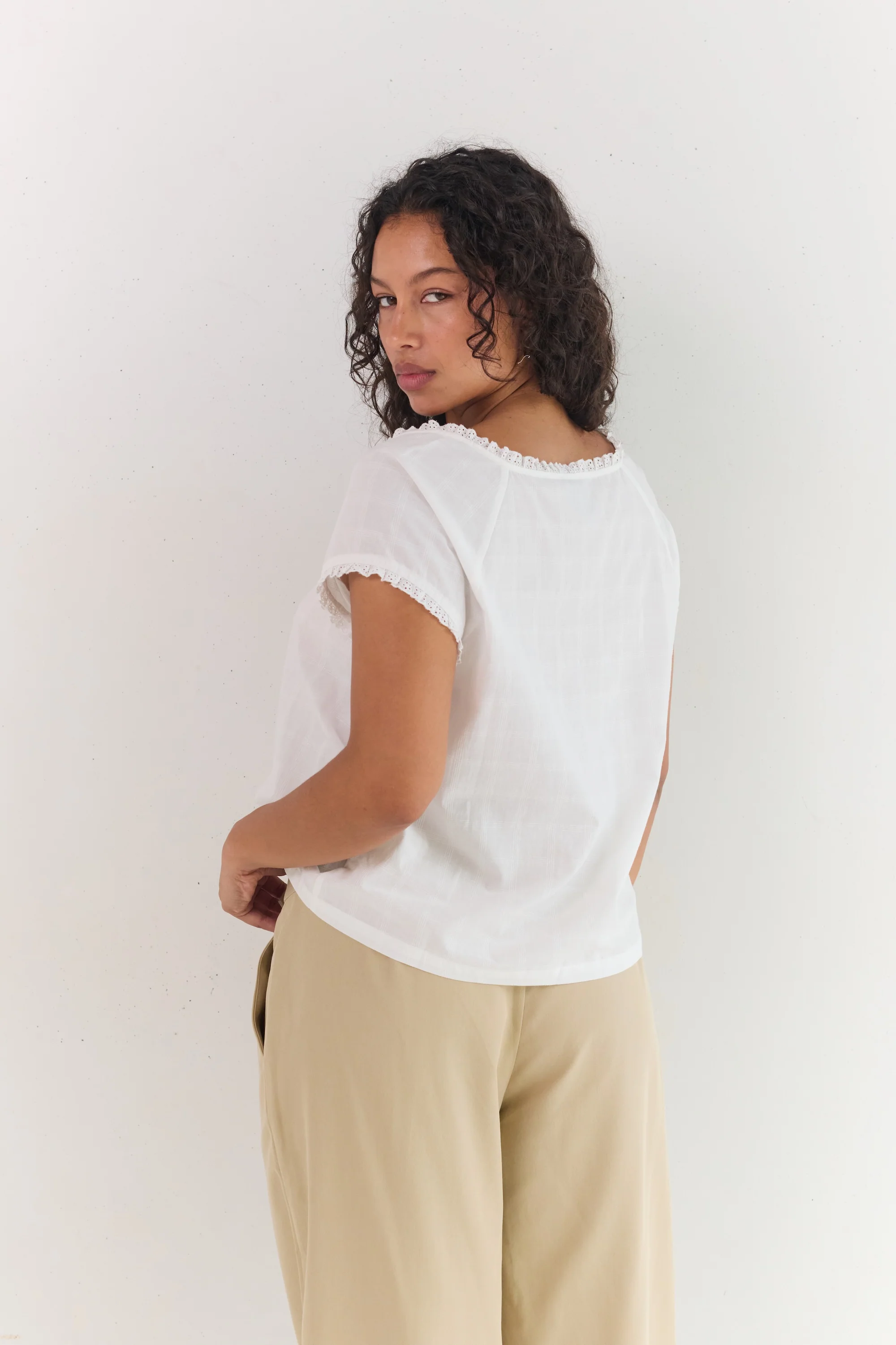 Amelia Blouse - Blanc - Image 6