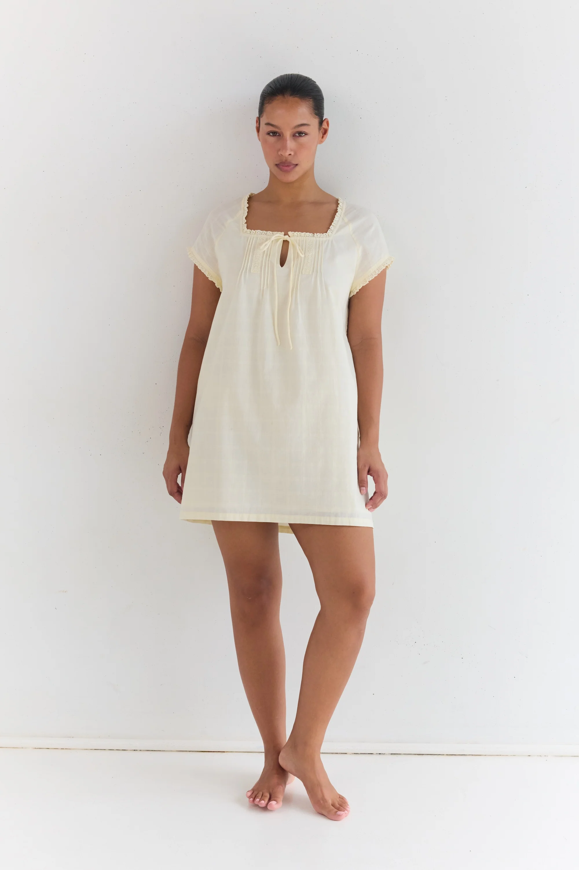 Amelia Mini Dress - Buttercream - Image 6