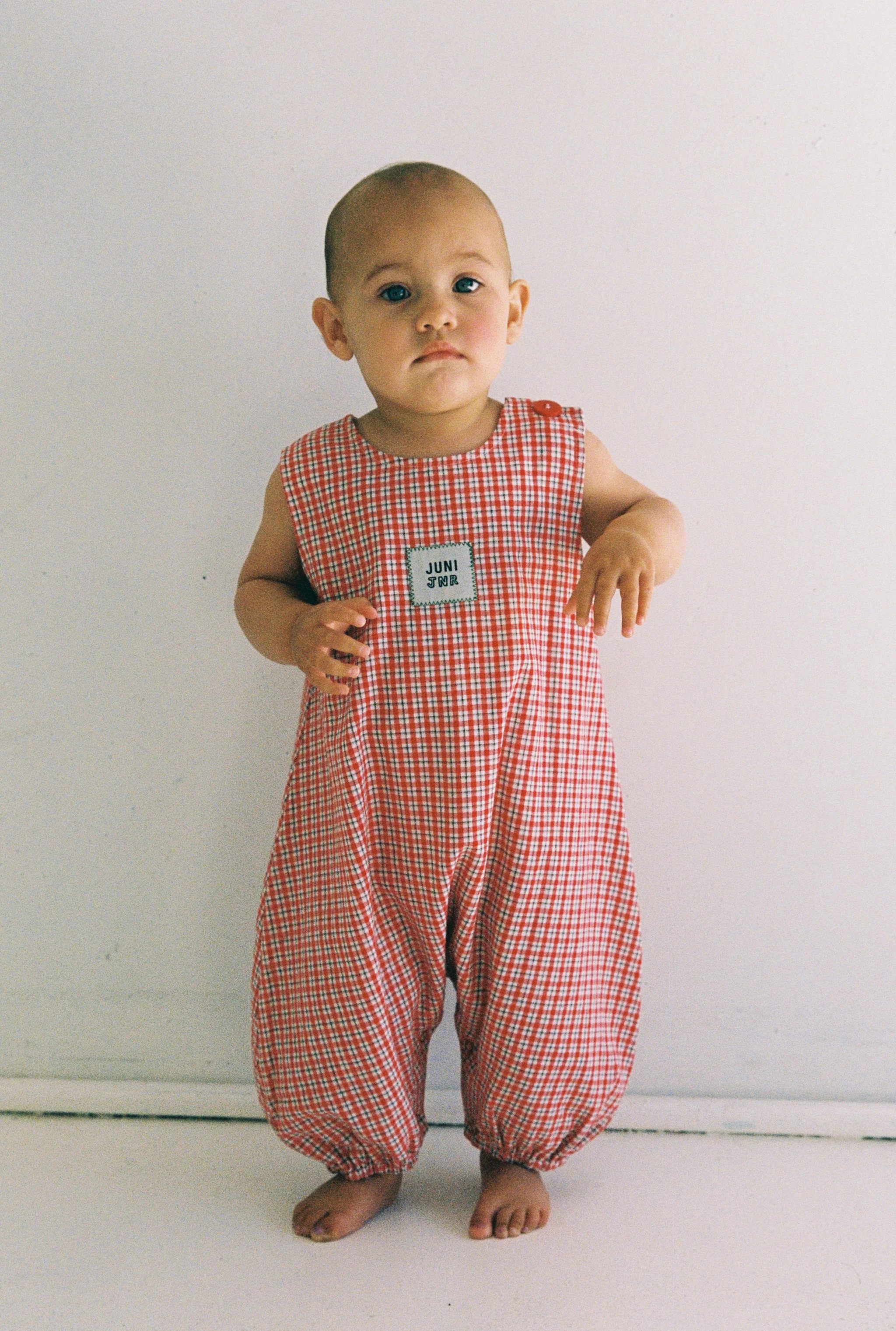 Avery Romper - Red Check - Image 4