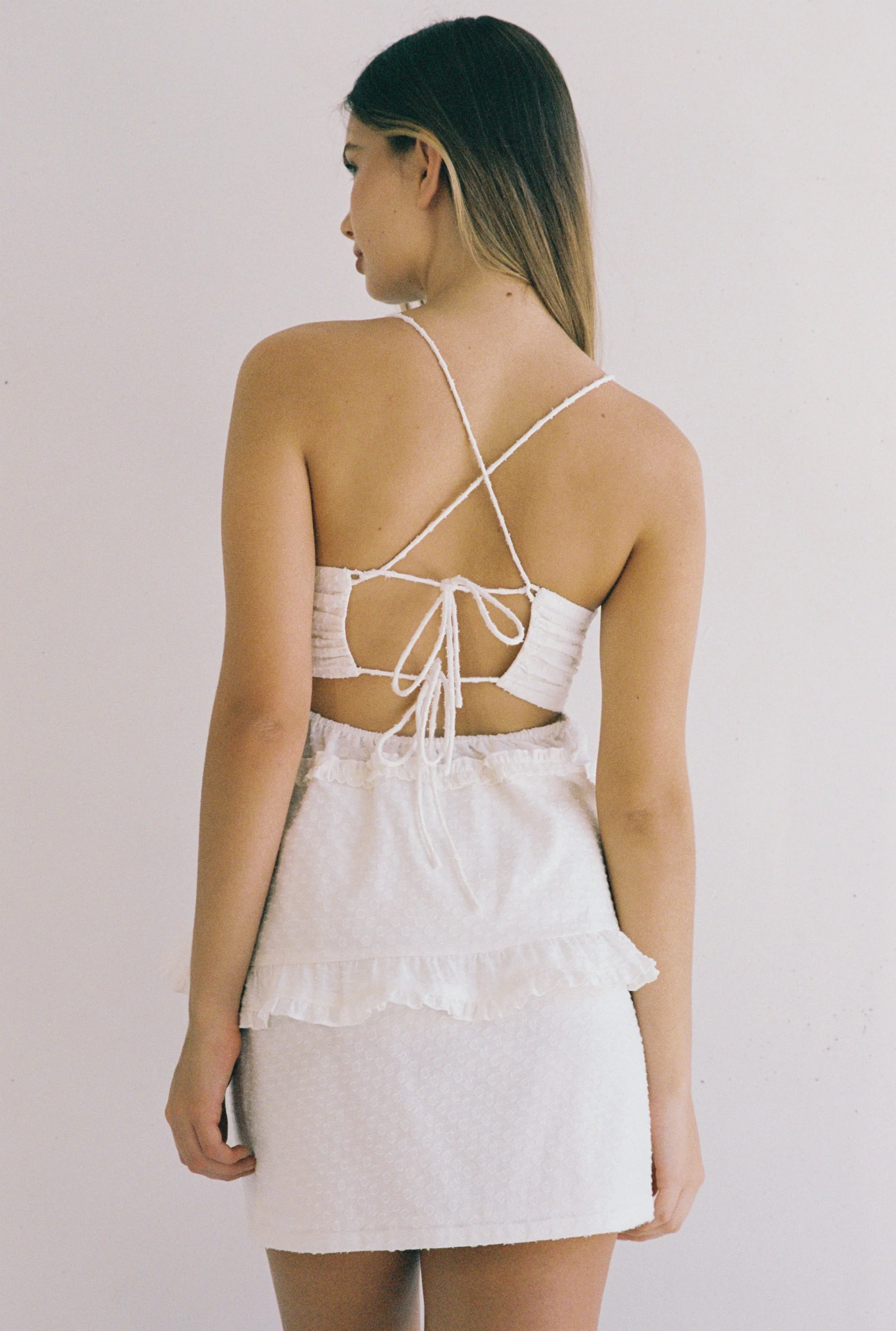 Bonnie Mini Skirt - Salt - Image 4