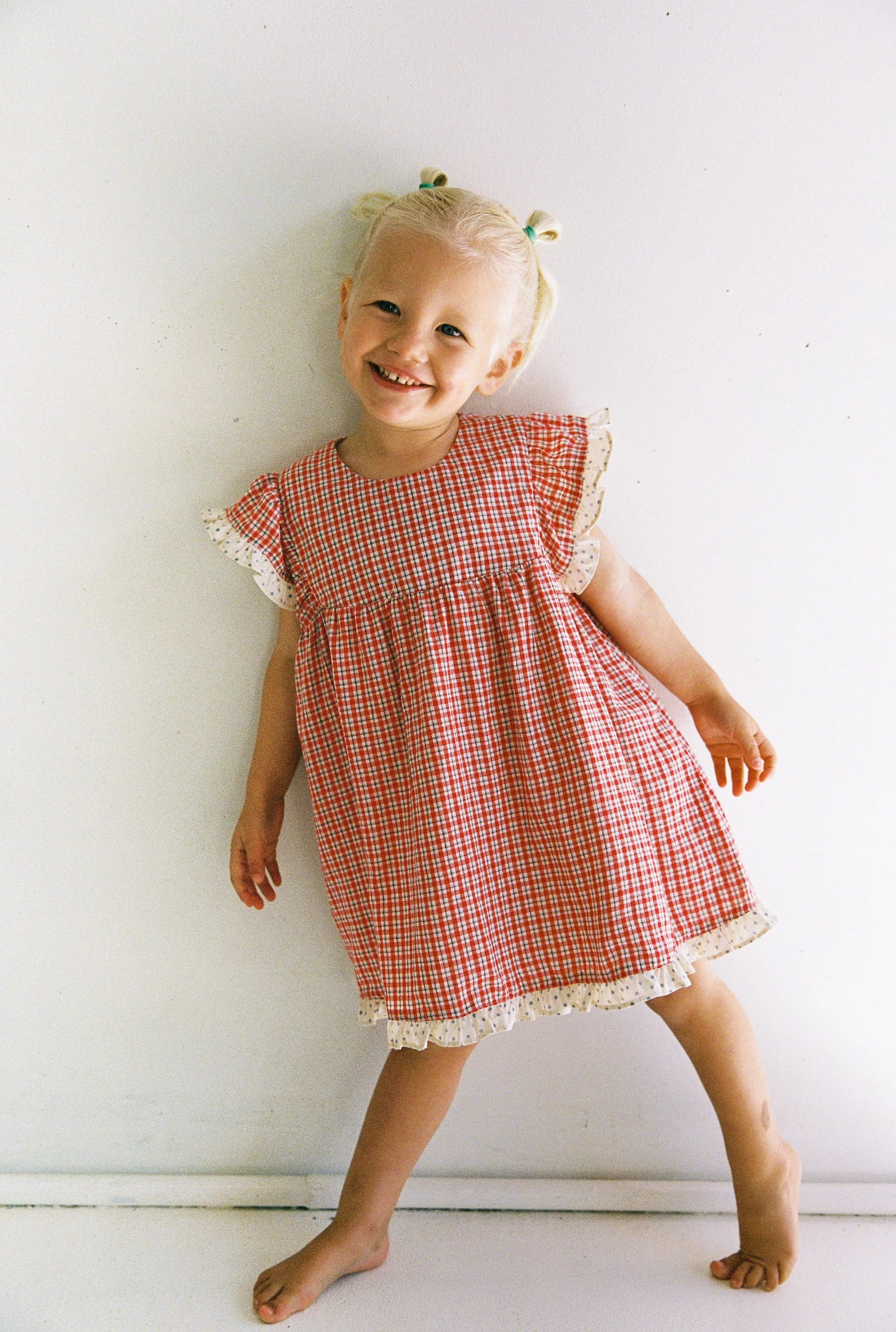 Daisy Dress - Red Check - Image 4