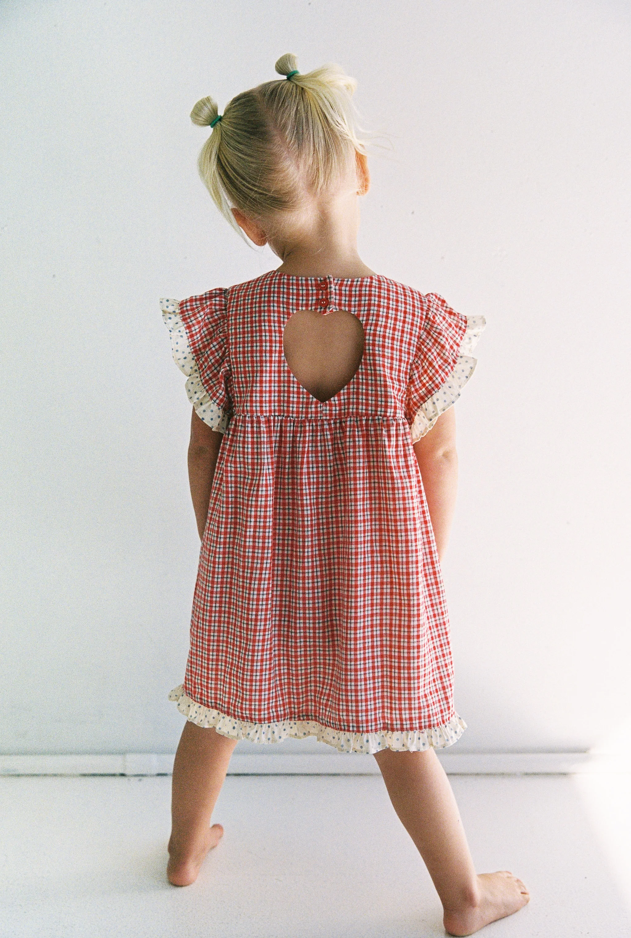 Daisy Dress - Red Check - Image 5