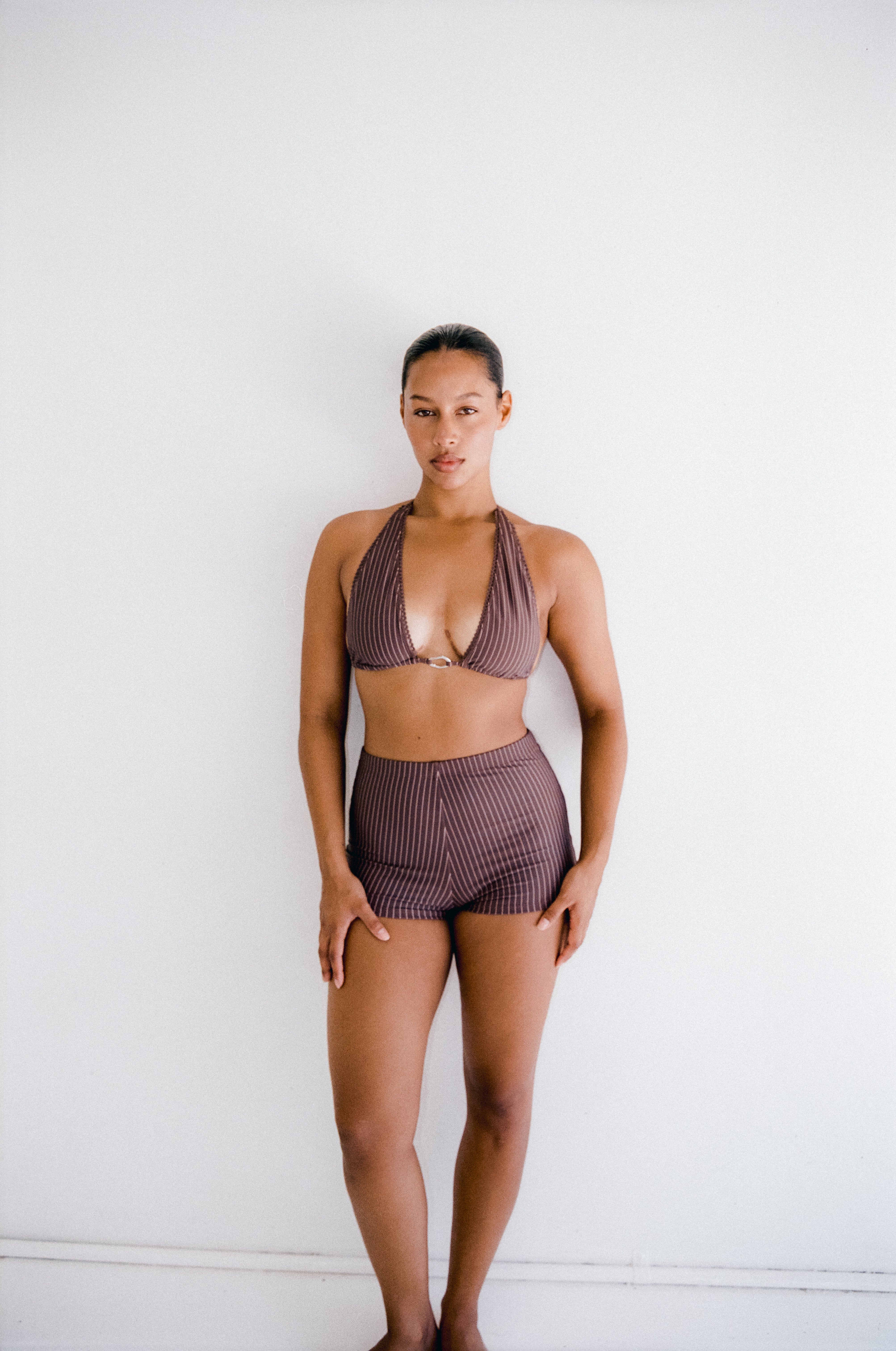 Emmie Short - Cocoa Pinstripe - Image 6