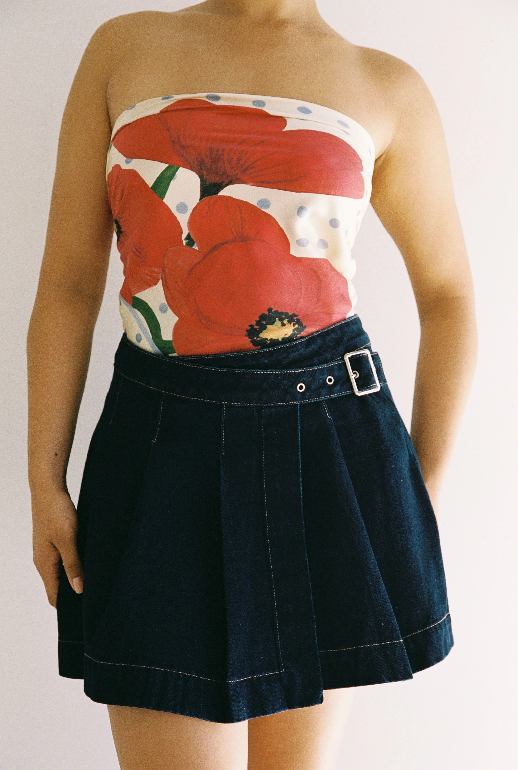Harlow Denim Mini Skirt - Image 3