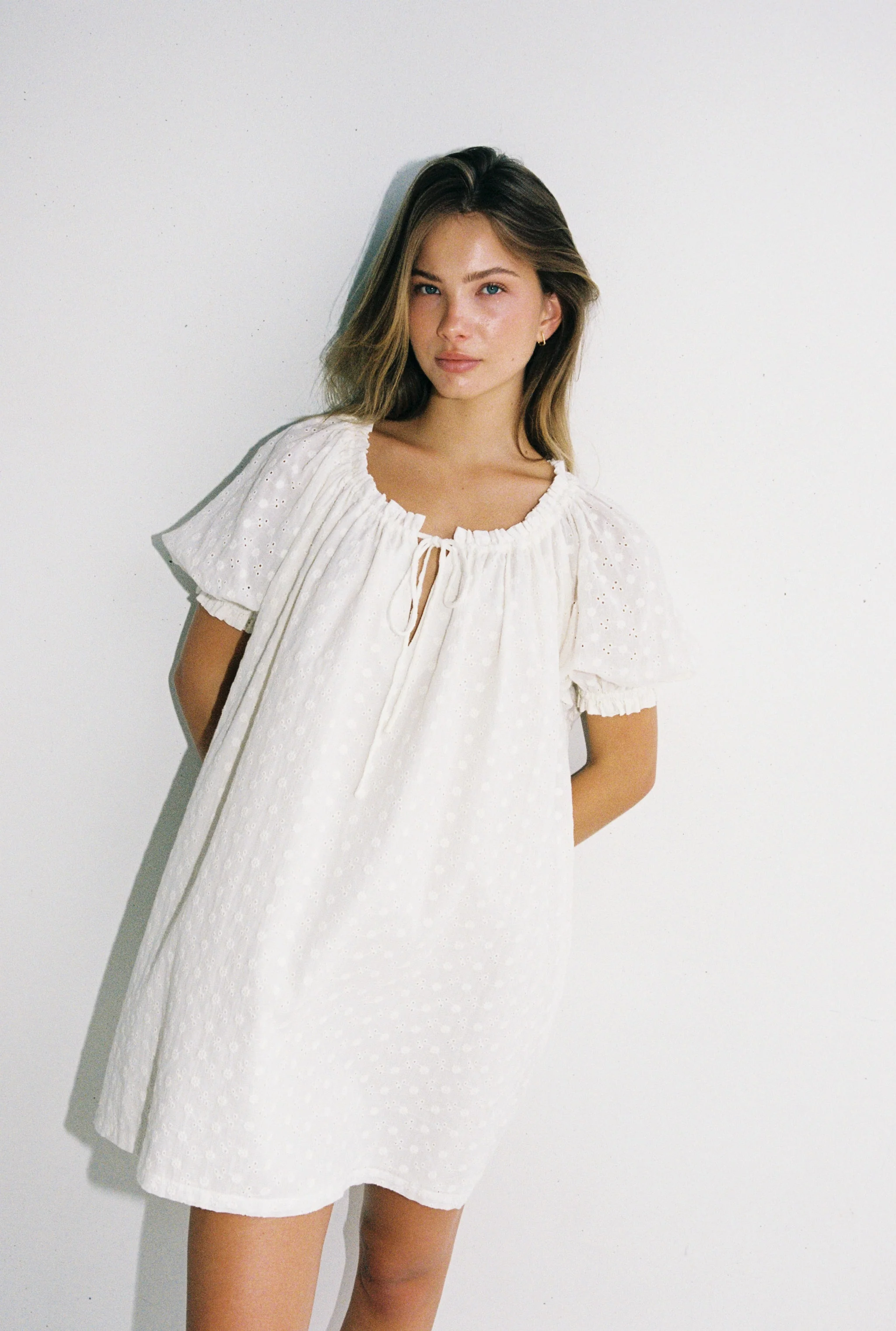 Jasmine Mini Dress - Salt - Image 3