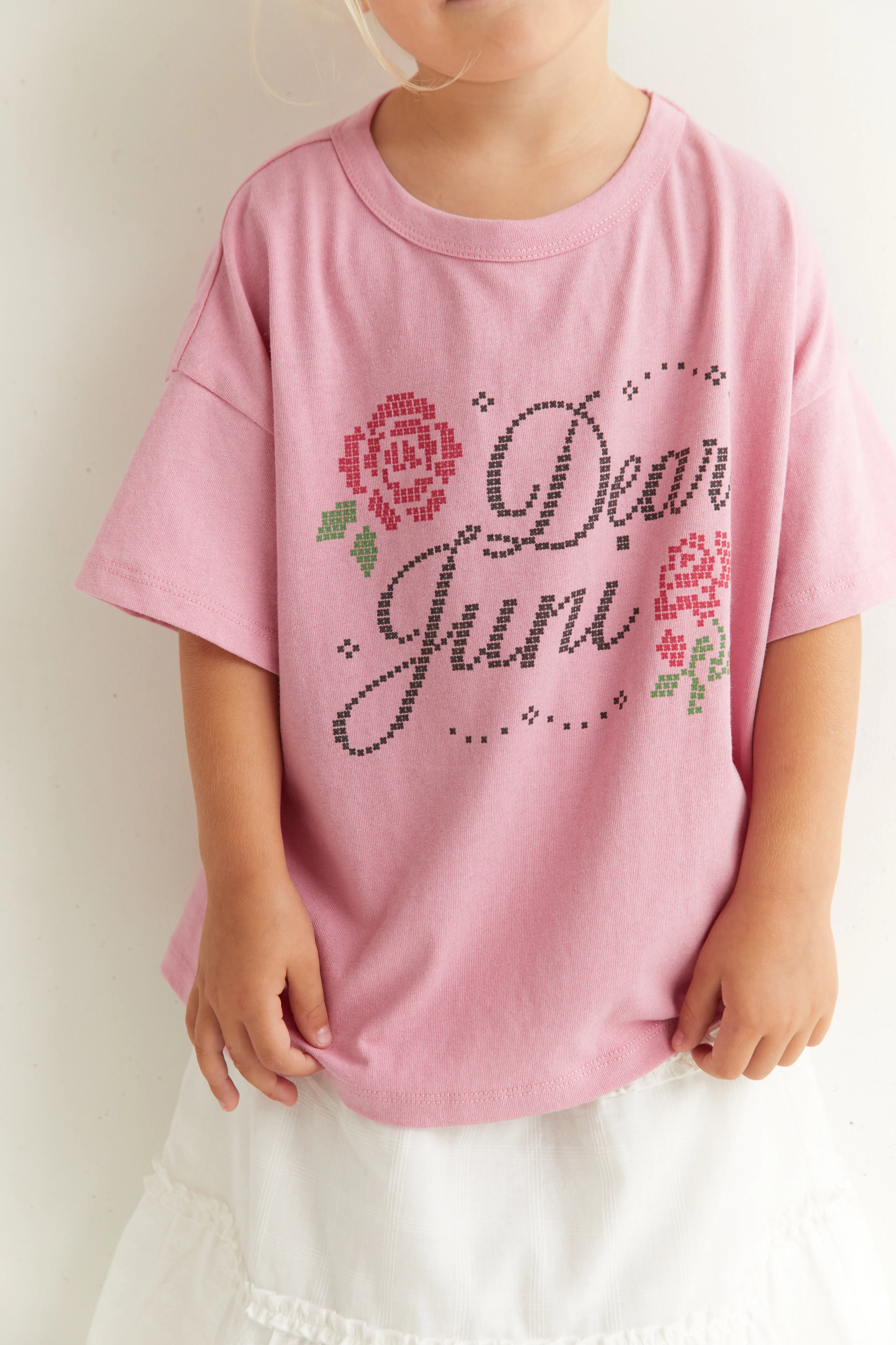 JNR Dear Juni Tee - Pink - Image 3
