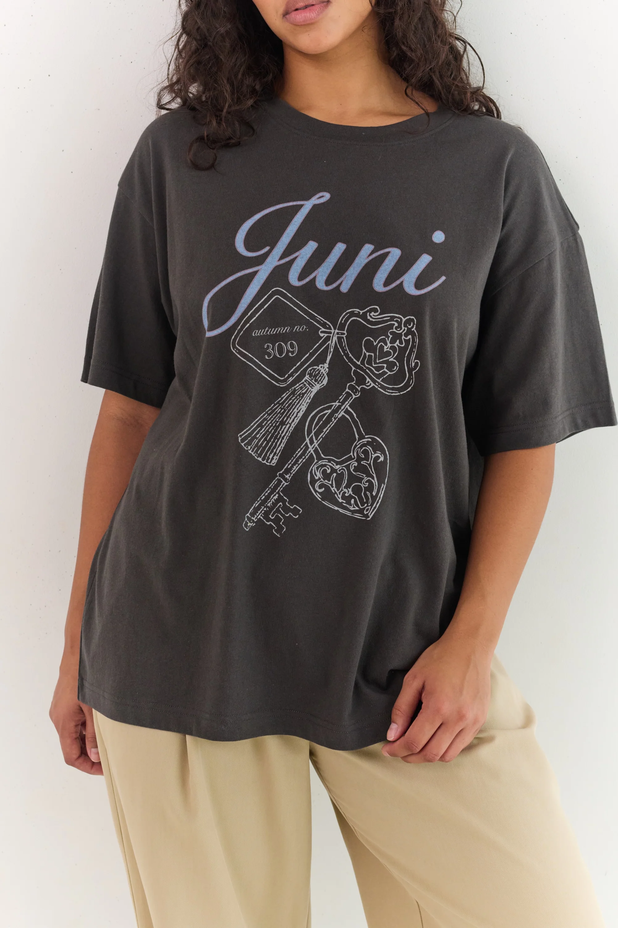 Lock Tee - Washed Black - Image 7