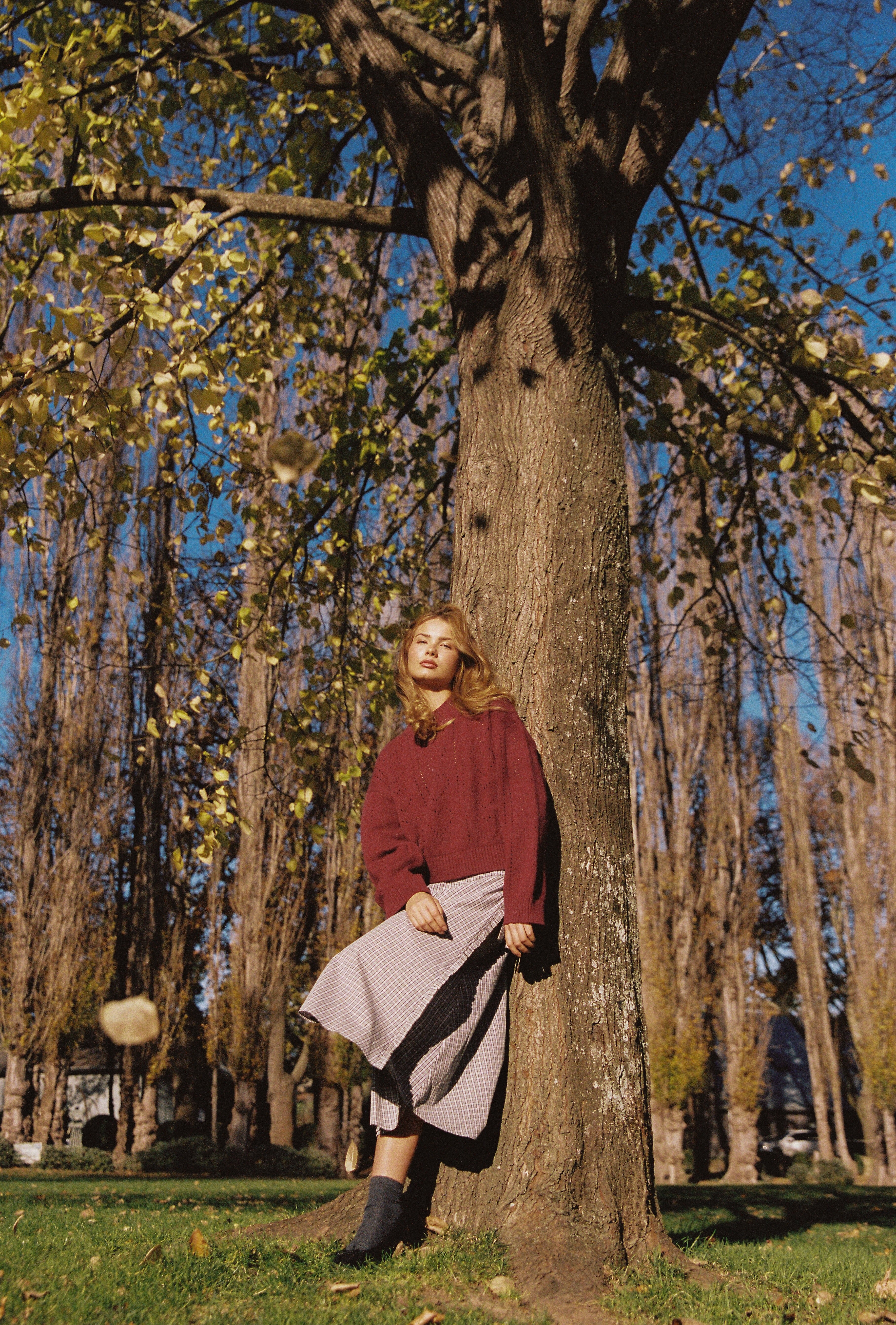 Margot Midi Skirt - Check - Image 8