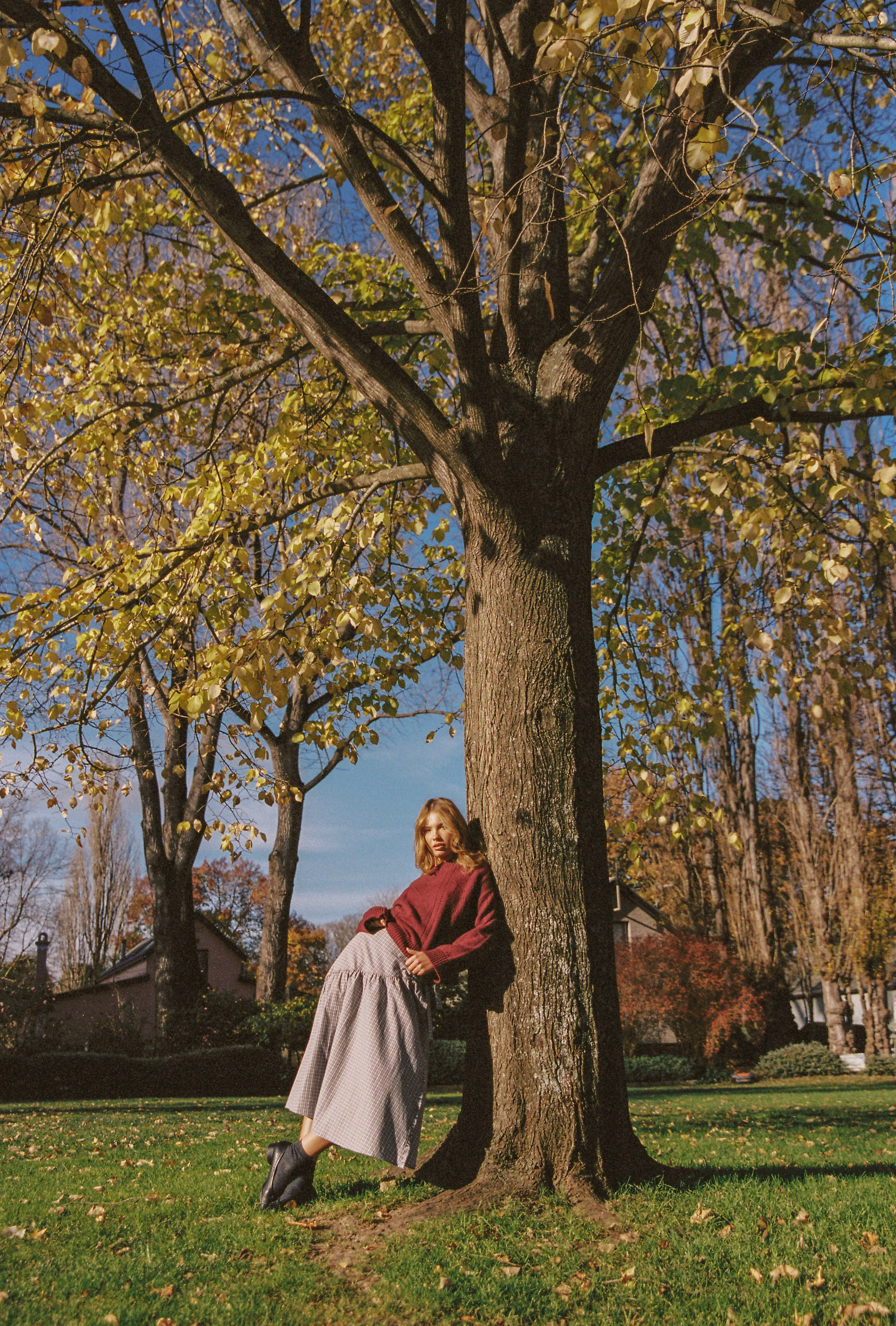Margot Midi Skirt - Check - Image 9