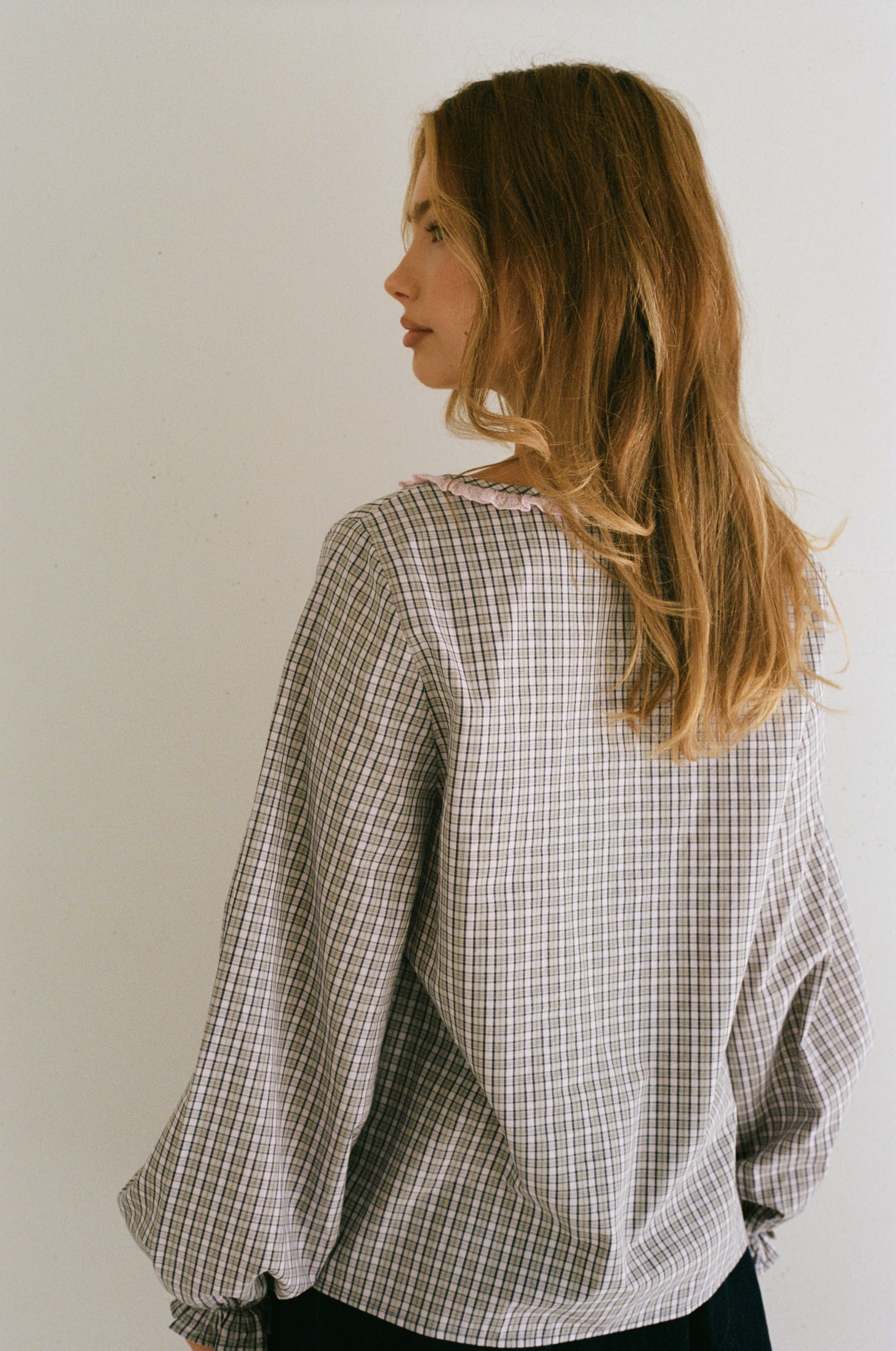 Paloma Blouse - Check - Image 5